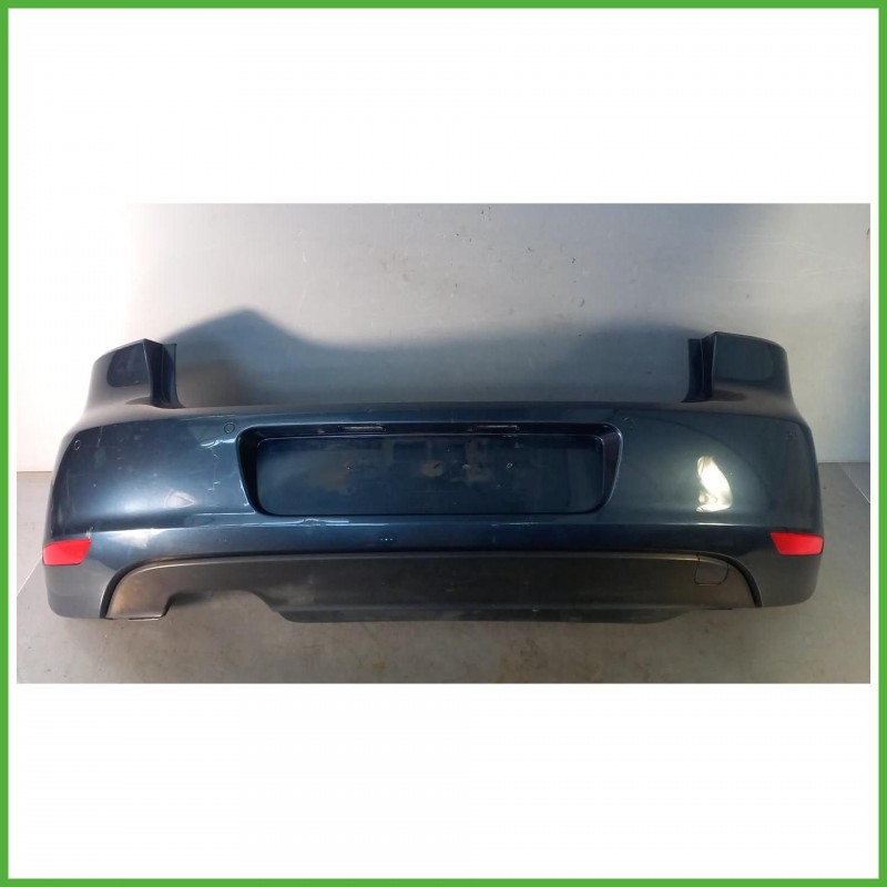 Paraurti Posteriore Volkswagen Golf 6 Serie Berlina 3 Porte Blu Scuro 5K6807417GRU 2008-2012 Originale Usato