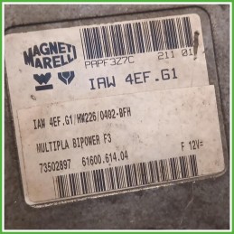 Centralina Motore ECU Magneti Marelli IAW4EF.G1 Fiat Multipla 1 Serie 1.6 Bipower ELX 16v. 51761337 Benzina Metano 2001-2004