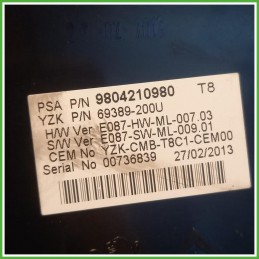 Quadro Strumenti  Peugeot 3008 1 Serie 1.6 HDi 9805170680 2013-2016