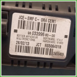 Autoradio Peugeot 3008 1 Serie 1.6 HDi 1607241280 2013-2016 Johnson Controls NS5064018