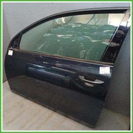 Porta Portiera Sportello Anteriore Destro DX Volkswagen Golf 6 Serie Blu Scuro Berlina 3 Porte 2008-2012 Originale Usato