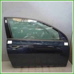 Porta Portiera Sportello Anteriore Sinistro SX Volkswagen Golf 6 Serie Blu Scuro Berlina 3 Porte 2008-2012 Originale Usato