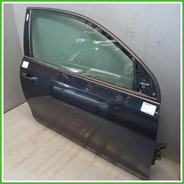 Porta Portiera Sportello Anteriore Sinistro SX Volkswagen Golf 6 Serie Blu Scuro Berlina 3 Porte 2008-2012 Originale Usato