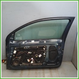Porta Portiera Sportello Anteriore Sinistro SX Volkswagen Golf 6 Serie Blu Scuro Berlina 3 Porte 2008-2012 Originale Usato