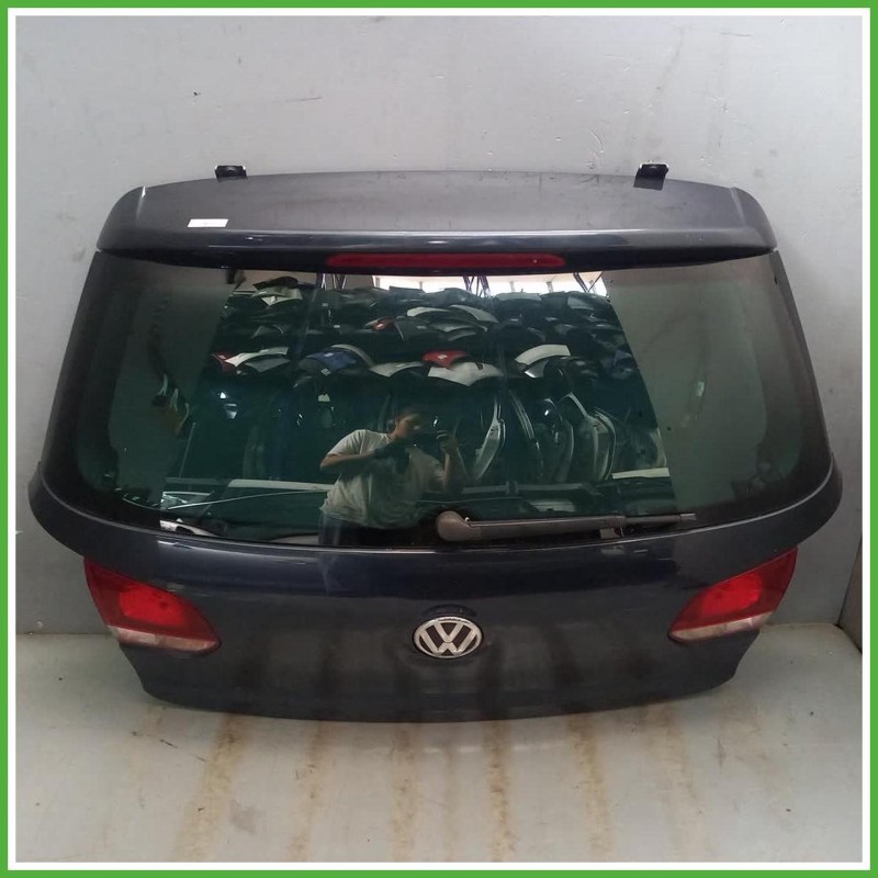 Portellone Bagagliaio Cofano Baule Posteriore Volkswagen Golf 6 Serie 2008-2012 Scuro Berlina 3 Porte Originale Usato