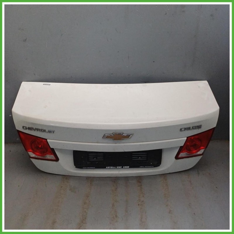 Portellone Bagagliaio Cofano Baule Posteriore Chevrolet Cruze 2011 Bianco Berlina 4 Porte Originale Usato