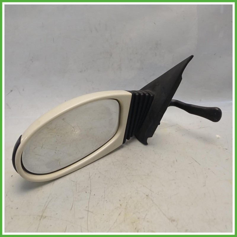 Specchio Specchietto Retrovisore Sinistro SX Panna Fiat Seicento 2000-2005 Magneti Marelli Originale Usato