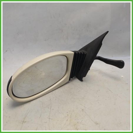 Specchio Specchietto Retrovisore Sinistro SX Panna Fiat Seicento 2000-2005 Magneti Marelli Originale Usato