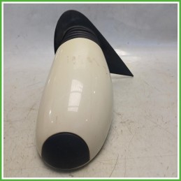 Specchio Specchietto Retrovisore Sinistro SX Panna Fiat Seicento 2000-2005 Magneti Marelli Originale Usato