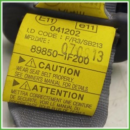 Aggancio Cintura Sicurezza Posteriore Centrale Kia Sportage 2 Serie 2.0 CVVT 16v. 898501f200 2004-2010