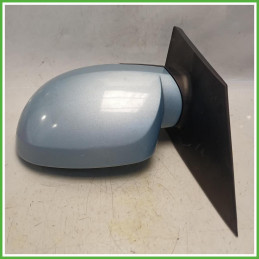 Specchio Specchietto Retrovisore Sinistro SX Azzurro Hyundai Getz 2 Serie 2005-2009 Schefenacker Originale Usato
