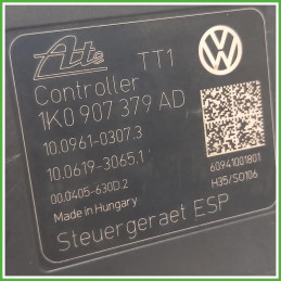Centralina ABS Modulo Pompa Ate 10.0961-0307.3 1K0614517BKBEF Volkswagen Golf 6 Serie 2008-2012 Originale Usato