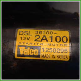 Motorino Avviamento Valeo 1250295 Hyundai Getz 2 Serie 361002A300 2005-2009