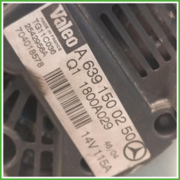 Alternatore Valeo TG11C036 Smart Forfour 454 A6391500350 2004