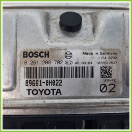 Centralina Motore Iniezione ECU BOSCH 0261208702 PEUGEOT 107 1.0 89661-0H022 Benzina 2005