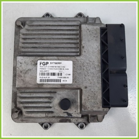 Centralina Motore Iniezione ECU MAGNETI MARELLI MJD6JF.S1 FIAT PANDA 2Q 1.3 MJ 16V DYNAMIC 51766999 Diesel 2003 2010