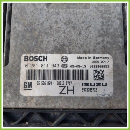 Centralina Motore Iniezione ECU BOSCH 0281011943 OPEL ASTRA A04 1.7 16V CDTI 55556829 Diesel 2004 2011