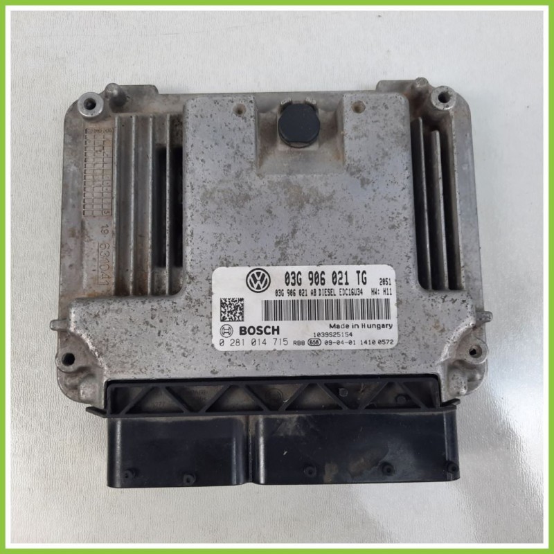 Centralina Motore Iniezione ECU BOSCH 0281014715 SKODA OCTAVIA 1Z 1.9 TDI FAP 03G906021TG Diesel 2008