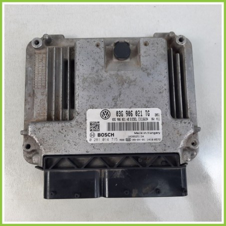 Centralina Motore Iniezione ECU BOSCH 0281014715 SKODA OCTAVIA 1Z 1.9 TDI 77kw 03G906021TG 2008 2012