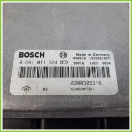 Centralina Motore Iniezione ECU BOSCH 0281011324 RENAULT LAGUNA 2a Serie 1.9 DCI 8200309316 Diesel 2001 2007