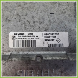 Centralina Motore Iniezione ECU SIEMENS S120200105A RENAULT CLIO 3a Serie 1.2 16V 8200522357 Benzina 2005 2009
