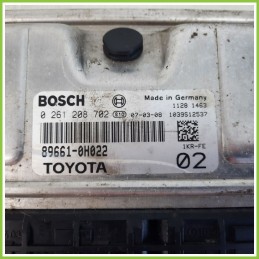 Centralina Motore Iniezione ECU BOSCH 0261208702 PEUGEOT 107 1.0 89661-0H022 Benzina 2005