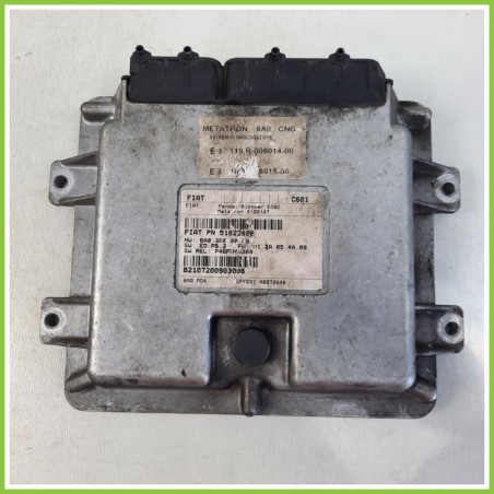 Centralina Motore Iniezione ECU METATRON 6A0-CNG FIAT PANDA 2Q 1.2 EMOTION 51822896 Benzina 2003 2010