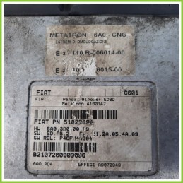 Centralina Motore Iniezione ECU METATRON 6A0-CNG FIAT PANDA 2Q 1.2 EMOTION 51822896 Benzina 2003 2010