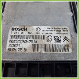 Centralina Motore Iniezione ECU BOSCH 0281012520 CITROEN C3 2a Serie 1.4 HDI 9663475880 Diesel 2005 2010