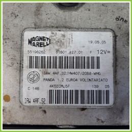 Centralina Motore Iniezione ECU MAGNETI MARELLI IAW4AF.S2 FIAT PANDA 2Q 1.2 EMOTION 55196262 Benzina 2003 2010