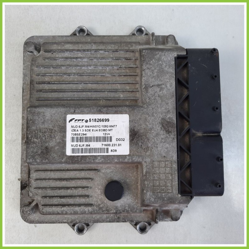 Centralina Motore Iniezione ECU MAGNETI MARELLI MJD6JF.M4 LANCIA MUSA TG 1.3MJ 16V ARGENTO 51826699 Diesel 2004 2008