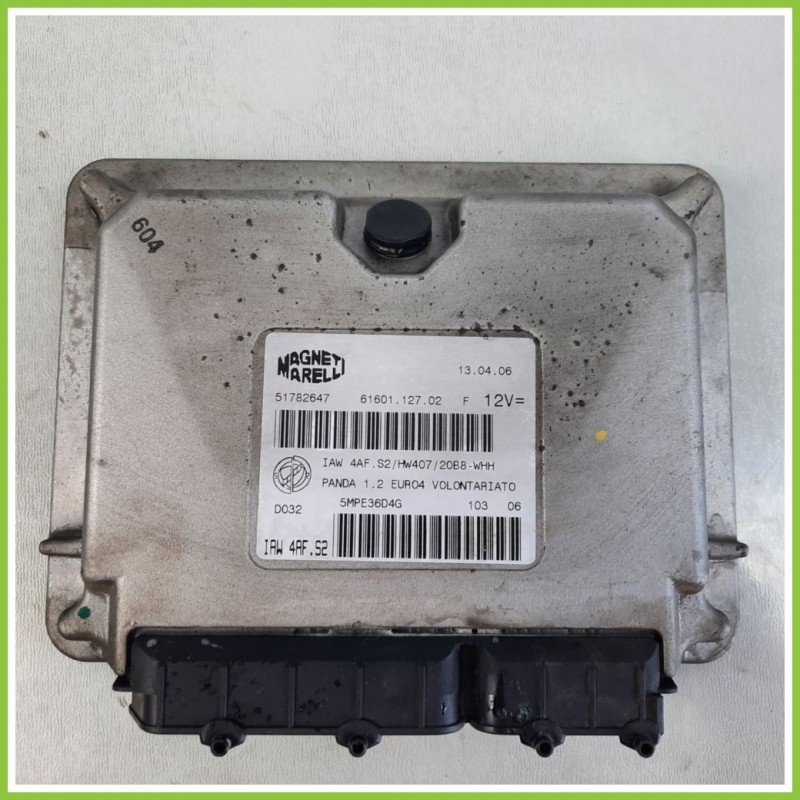 Centralina Motore Iniezione ECU MAGNETI MARELLI IAW4AF.S2 FIAT PANDA 2Q 1.2 EMOTION 51782647 Benzina 2003 2010