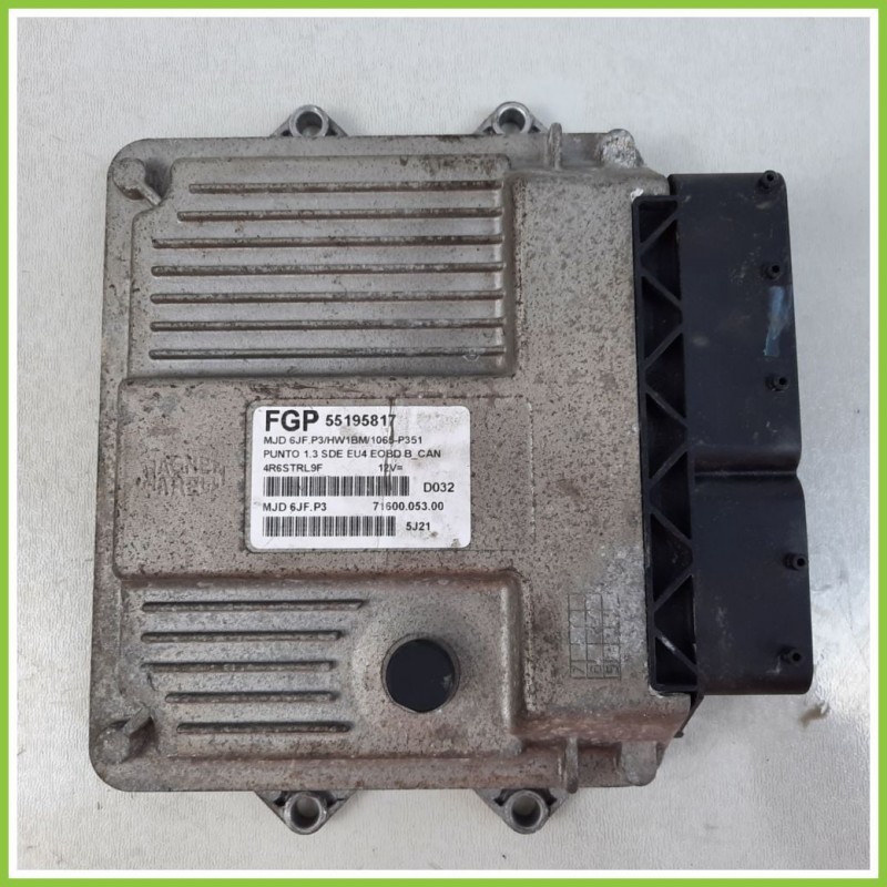 Centralina Motore Iniezione ECU MAGNETI MARELLI MJD6JF.P3 FIAT GRANDE PUNTO 2Y 1.3 MJT 55195817 Diesel 2005 2008