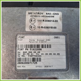 Centralina Motore Iniezione GAS METATRON FIAT PANDA 2Q 51822896 6A0-CNG