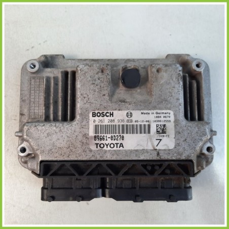 Centralina Motore Iniezione ECU BOSCH 0261208936 TOYOTA YARIS 1.0 12V 89661-2D270 Benzina 2005 2012