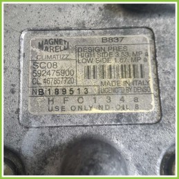 Compressore Clima AC Aria Condizionata MAGNETI MARELLI SC08 FIAT PUNTO 1N/1P 592475900 188A5000