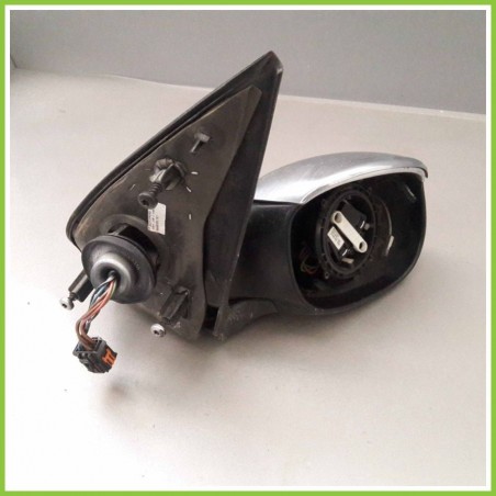 Specchio Specchietto Retrovisore Destro DX Metallizzato PEUGEOT 206 1998 2009 MAGNETI MARELLI 01-8015 Originale Usato