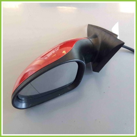 Specchietto Retrovisore SX Rosso  SEAT Ibiza (6L) (2001) 014142 Usato
