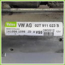 Motorino Avviamento VALEO 1610061098 VOLKSWAGEN GOLF 1K 02T911023S BLP