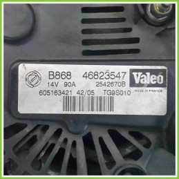 Alternatore VALEO 46823547 FIAT GRANDE PUNTO 2Y 605163421 199A2000