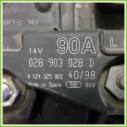 Alternatore BOSCH 0124325003 AUDI TT 8N 0289030228D AJQ