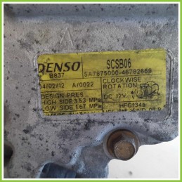 Compressore Clima AC Aria Condizionata DENSO 5A7875000 FIAT IDEA 4D/2S 46782669 843A1000