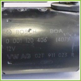Motorino Avviamento BOSCH 0001120406(407) VOLKSWAGEN GOLF 1K 02T911023R BAG