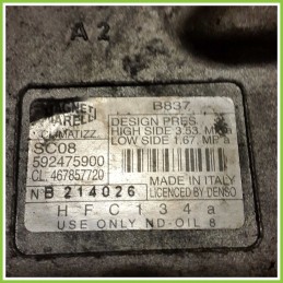 Compressore Clima AC Aria Condizionata MAGNETI MARELLI SC08 LANCIA Y 592475900