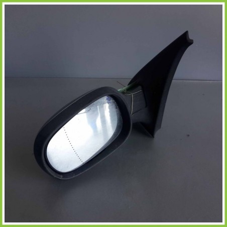 Specchio Specchietto Retrovisore Sinistro SX Grigio Scuro RENAULT CLIO 2a Serie 2001 2010 BRITAX 01-8011 Originale Usato