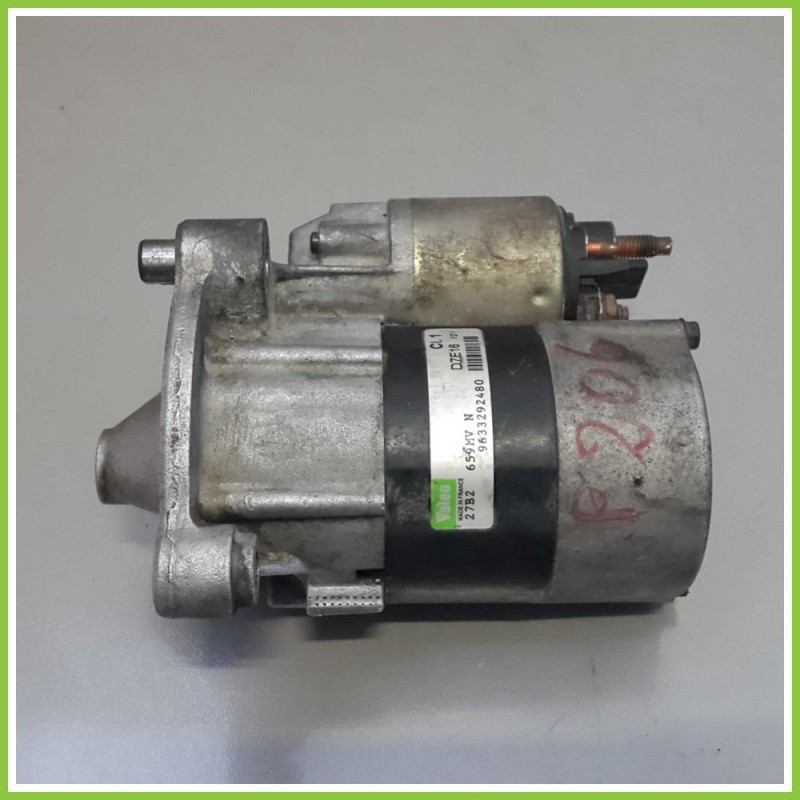 Motorino Avviamento VALEO 9633292480 PEUGEOT 206 659MVN KFU