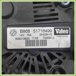 Alternatore VALEO 51718499 LANCIA YPSILON TE 605016620 188A9000