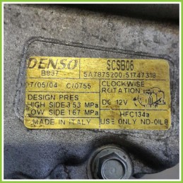 Compressore Clima AC Aria Condizionata DENSO SCSB06 FIAT PANDA 2Q 51747319 188A4000