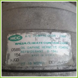 Compressore Clima AC Aria Condizionata HALLA DEYQA-02 HYUNDAI GETZ 9770125200 D3EA