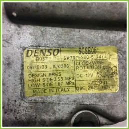 Compressore Clima AC Aria Condizionata DENSO SCSB96 FIAT PANDA 2Q 51747318 188A4000